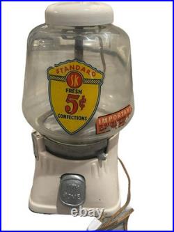 Vintage Silver King 5 Cent Confections Vending Machine Lamp Tested Works