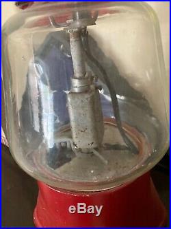 Vintage Silver King 5 Cent Electric Hot Nut / Candy Dispenser Machine Very Nice