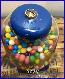 Vintage Silver King 5 Cent Gumball Machine