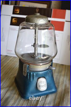 Vintage Silver King 5 Cent Gumball Machine with Key (JC266) chalice co