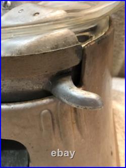 Vintage Silver King Gumball Machine Thrifty Vendors Of New York See Description