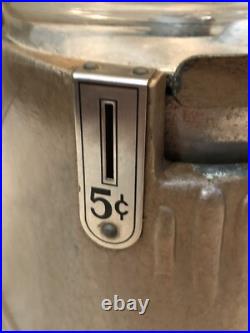 Vintage Silver King Gumball Machine Thrifty Vendors Of New York See Description