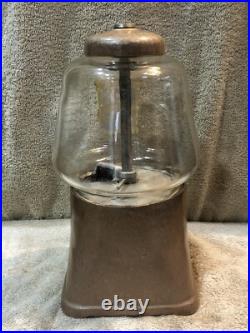 Vintage Silver King Gumball Machine Thrifty Vendors Of New York See Description