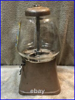 Vintage Silver King Gumball Machine Thrifty Vendors Of New York See Description