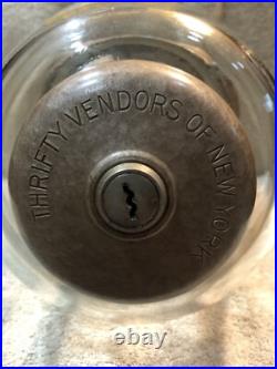 Vintage Silver King Gumball Machine Thrifty Vendors Of New York See Description