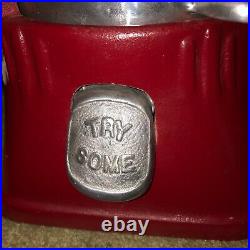 Vintage Silver King Standard 5 Cent Hot Peanut Machine Dispenser Lights Keys Box
