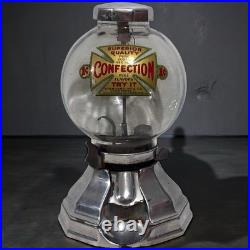 Vintage Simpson Confection Candy Nut Sugar Gumball Vending Machine Dispenser