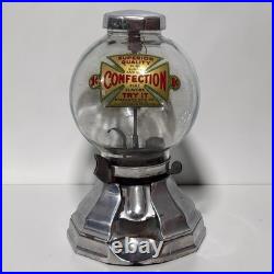 Vintage Simpson Confection Candy Nut Sugar Gumball Vending Machine Dispenser