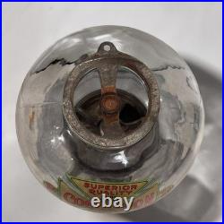 Vintage Simpson Confection Candy Nut Sugar Gumball Vending Machine Dispenser