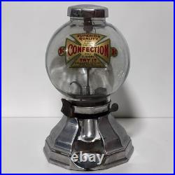 Vintage Simpson Confection Candy Nut Sugar Gumball Vending Machine Dispenser