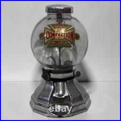 Vintage Simpson Confection Candy Nut Sugar Gumball Vending Machine Dispenser
