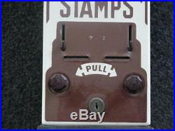 Vintage Stamp Machine with Porcelain Front Complete Works 1940s-1950s Stamps