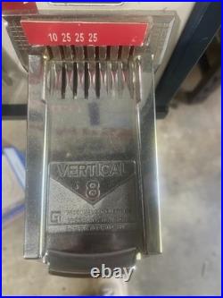 Vintage Stamp & Sticker Vending Machine on Stand Coin Operated, 2-Column