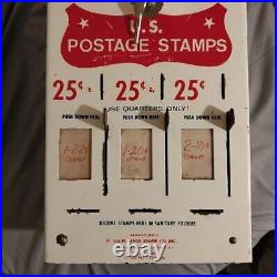 Vintage Stamp Vending Machine Post Office Stamp Dispenser