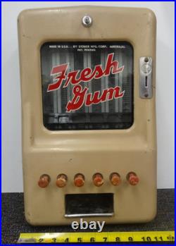 Vintage Stoner Company Fresh Gum Multi Pk Penny Vending Machine Despencer NO Key
