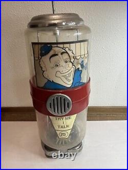 Vintage Talking Vendor Gumball Machine Dome Ken Mcphail 1981