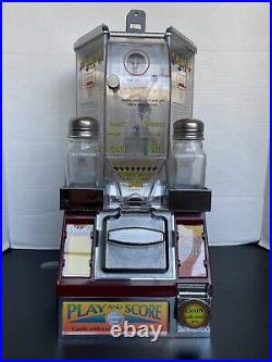 Vintage Test Your Skill Basketball Play and Score. 25 Candy Machine