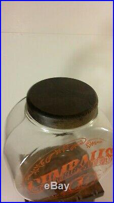 Vintage The Candy Man 1c Penny Gumball Machine with Original Glass Very Rare VTG