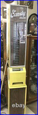 Vintage The Candy Store 10 Cent Hand Crank Vending Machine