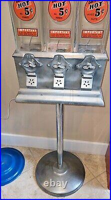 Vintage The Challenger Hot Peanut/Nut Machine on original Stand pickup or ship