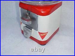 Vintage Tom's Peanut 10 Cent Acorn / Oak Gumball Machine, Lance Display Store
