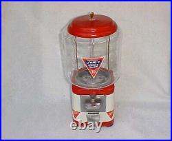 Vintage Tom's Peanut 10 Cent Acorn / Oak Gumball Machine, Lance Display Store