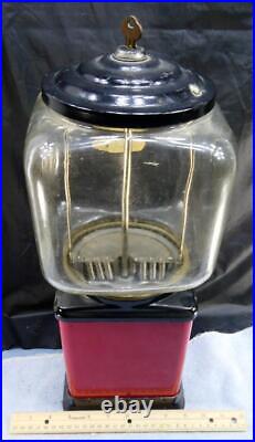 Vintage Topper Deluxe 1 Cent Gumball Candy Machine with Key
