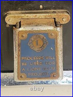 Vintage Topper Deluxe 1 Cent Gumball Machine Lions International Historical PC