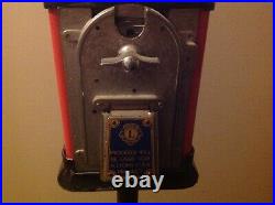 Vintage Topper Penny Bubble Gum Machine With Stand