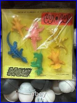 Vintage Toy'n Joy 5-Cent Toy Gumball Vending Machine WithOriginal Insert & Prizes