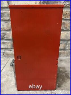 Vintage Toy'n Joy 5-Cent Toy Gumball Vending Machine WithOriginal Insert & Prizes