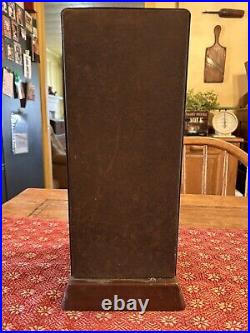 Vintage US Postage 5 & 10 Cent Stamp Vending Machine with Porcelain Front