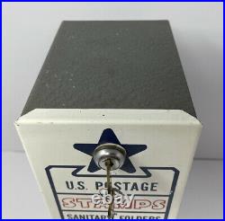 Vintage US Postage Stamp Vending Machine with Original Key Nice Shape