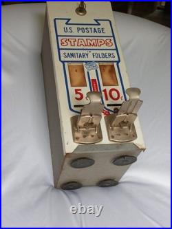 Vintage US Postage Stamps Coin-Op Vending Machine Countertop Store Advertising