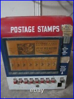 Vintage U. S. Post Office Stamp Dispenser Almost 36 Pounds Heavy Untested