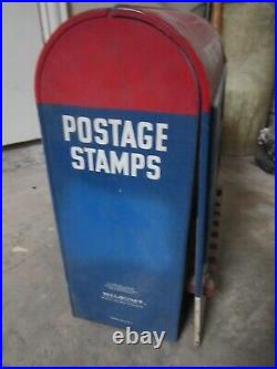 Vintage U. S. Post Office Stamp Dispenser Almost 36 Pounds Heavy Untested