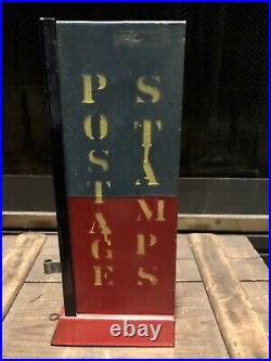 Vintage U. S. Postage Stamp Dispenser Porcelain Front