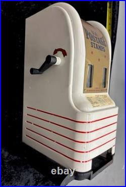 Vintage U. S. Postage Stamp Vending Machine 1960s 5 And 6 Cents