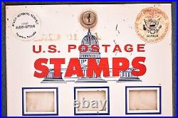 Vintage U. S. Postage Stamp Vending Machine 25 Cent Slots Machine