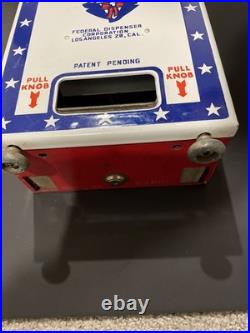 Vintage U. S. Postage Stamp Vending Machine EBY902 PORCELAIN FCE