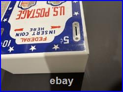 Vintage U. S. Postage Stamp Vending Machine EBY902 PORCELAIN FCE