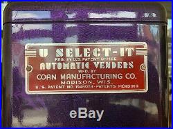 Vintage U-select-it 10 Cent Vending Machine Custom Purple Paint