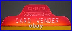 Vintage Vacuumatic Card Vender, TV & Radio Stars, Exhibit Supply Co, 1950s