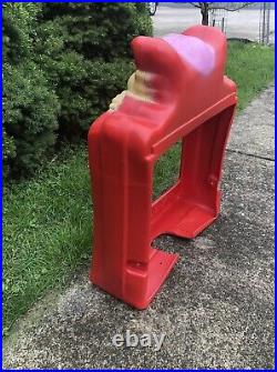 Vintage Vendall Creepy Clown Vending Machine Plastic Frame Cover 1988 USA Made