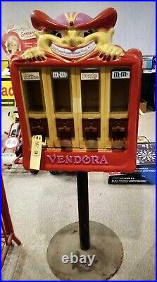 Vintage Vendall Creepy Clown Vending Machine Plastic Frame Cover 1988 USA Made