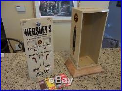 Vintage Vending Machine, Hershey Chocolate Candy Miniatures