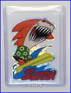 Vintage Vending Machine Sticker Sharks Set of 12 90's NM