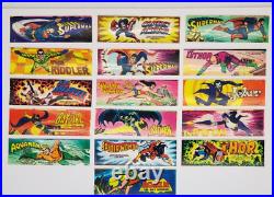 Vintage Vending Machine Stickers Batman Wonder woman 1979 DC Comic Mini Full Set