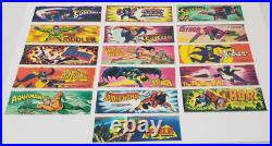 Vintage Vending Machine Stickers Batman Wonder woman 1979 DC Comic Mini Full Set