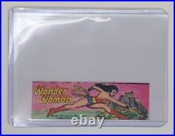 Vintage Vending Machine Stickers Batman Wonder woman 1979 DC Comic Mini Full Set